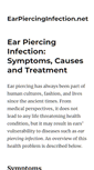 Mobile Screenshot of earpiercinginfection.net